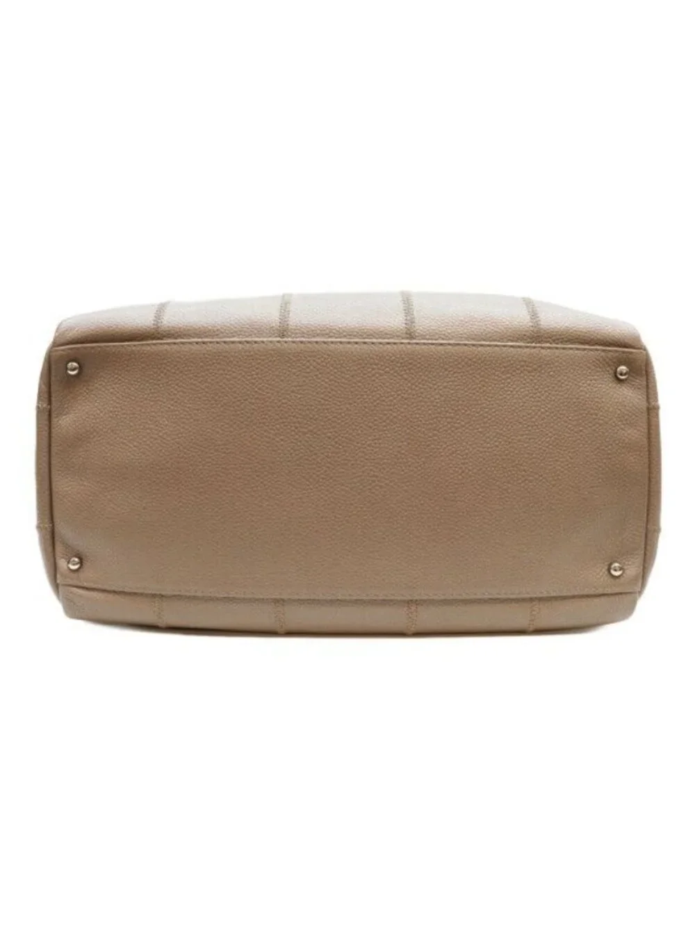 Chanel Gray Caviar Leather Chocolate Bar Mini Boston